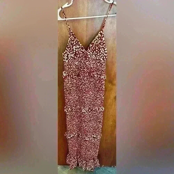 Women’s Long Floral Elastic Maxi Dress - Picture 1 of 5